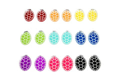 1'' Turtle ShellAcrylic Mirror Cabochons