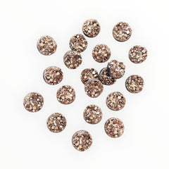 8mm Faux Druzy Round – Resin Gem (Glue-On)
