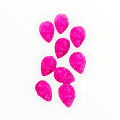 13x18mm Faux Druzy Textured Teardrop – Resin Gem (Glue-On)