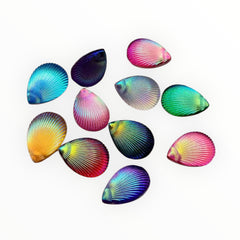 13x18mm Teardrop Shell AB – Resin Gem (Glue-On)