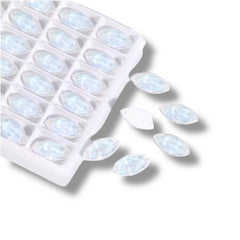 15×32mm Fancy Glass Horseye Crystals – Sew On (Sold in Pairs)
