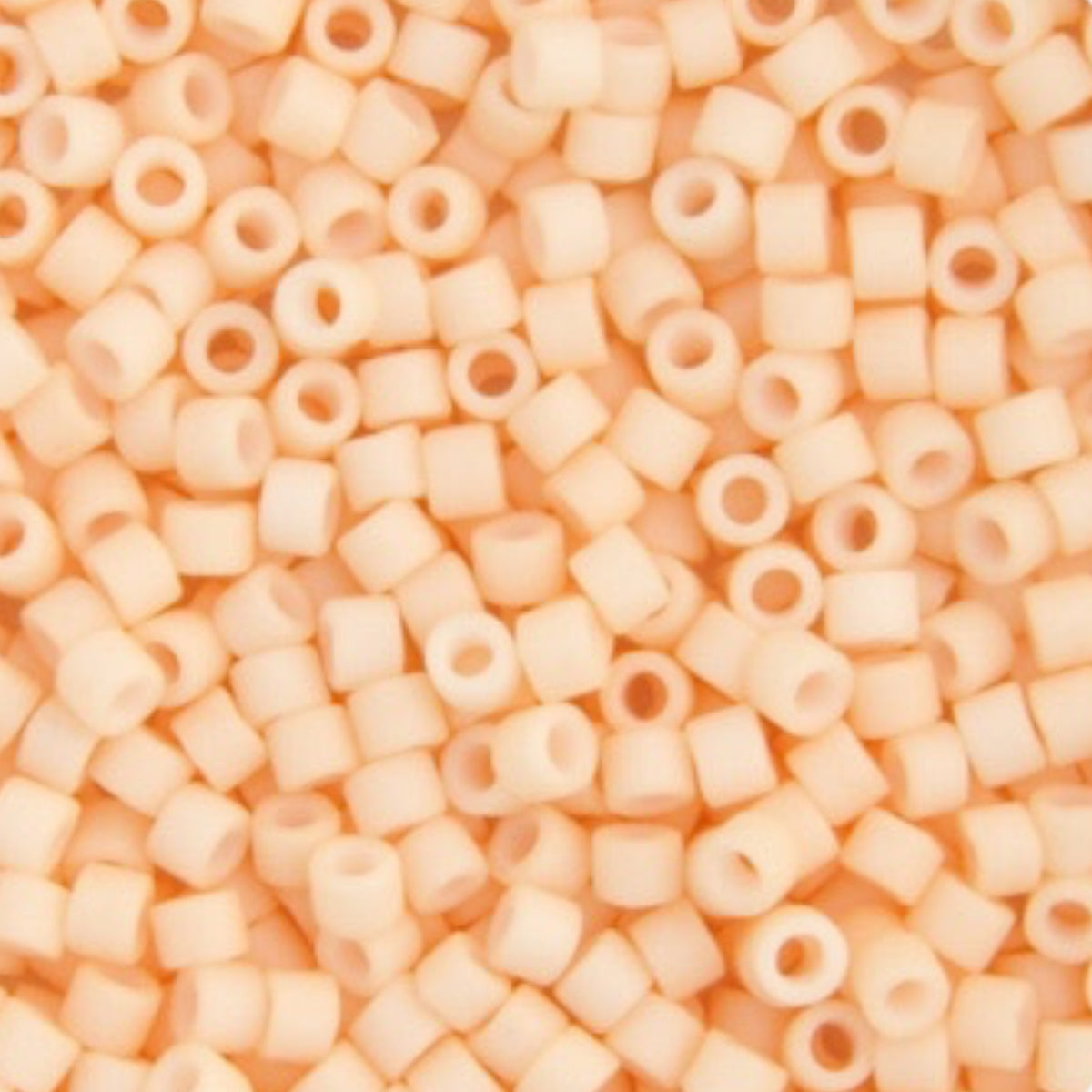 Delica 11/0 RD #1512 Lt. Peach Opaque Matte 5.2g Vial