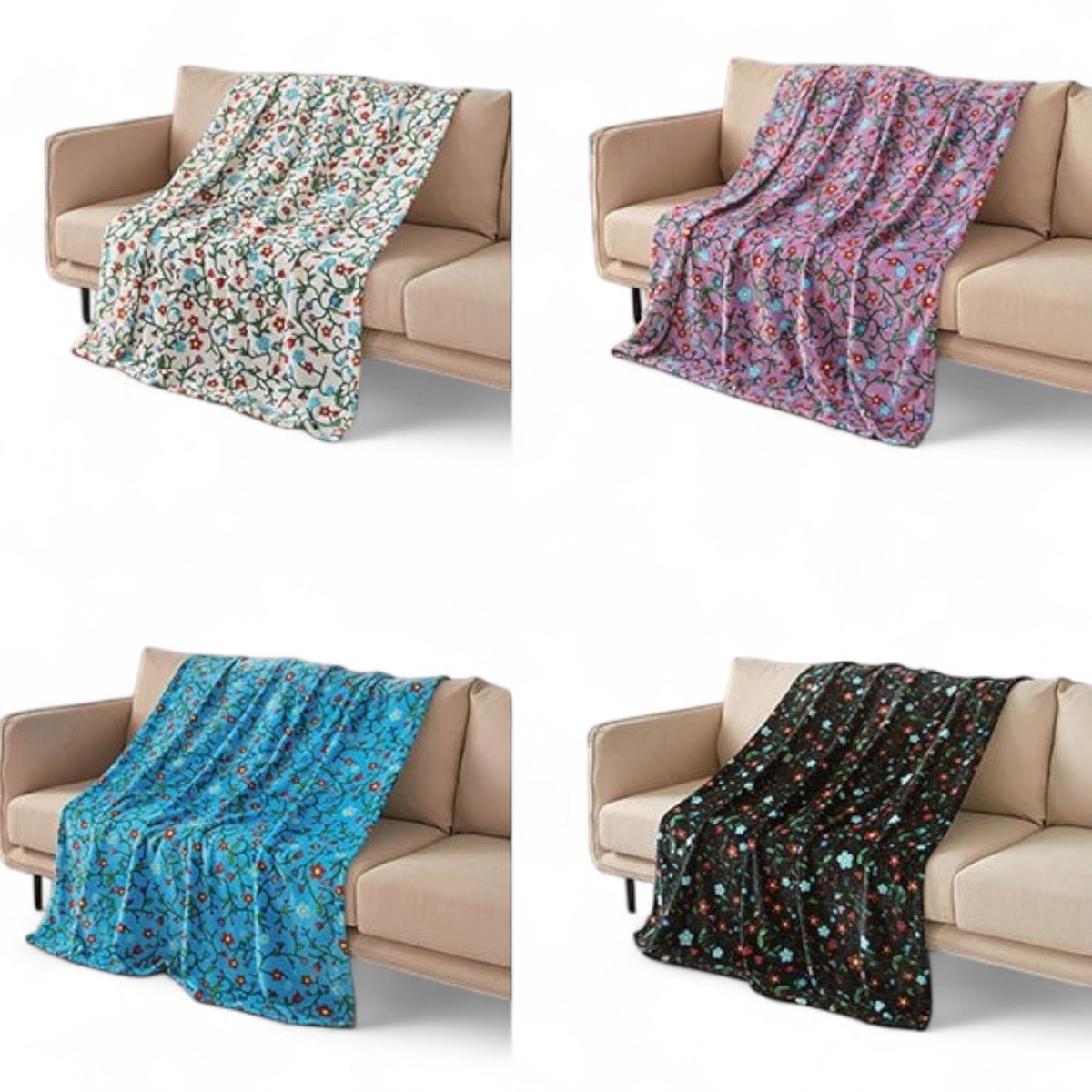 Anishinaabe Enchantment – Silk Touch One-Ply Throw Blanket