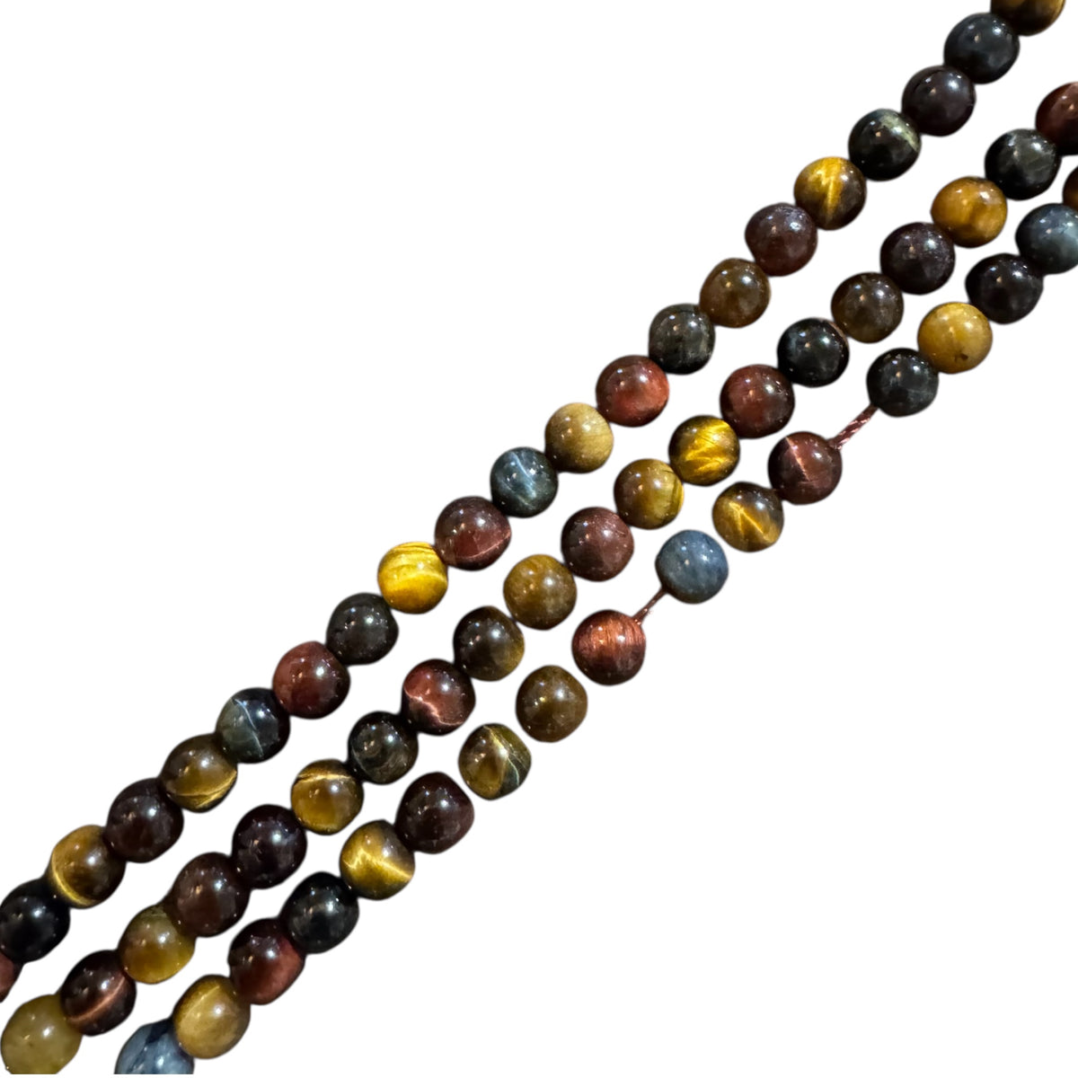 Mix Tiger Eye Beads – 6mm (Approx. 60pcs)