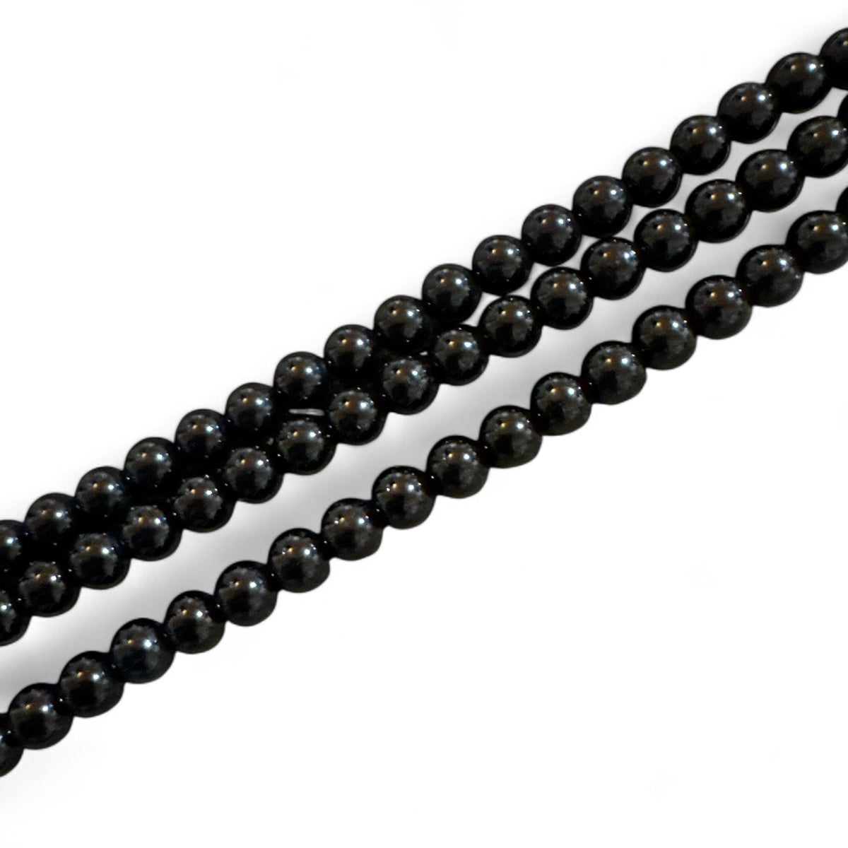 Black Tourmaline Beads – 6mm (15” Strand)