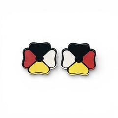 1" Poppy Acrylic Mirror Cabochons