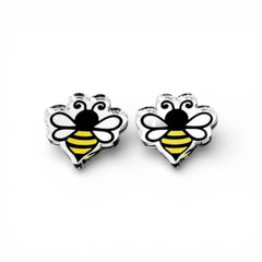 Bumble Bee Acrylic Mirror Cabochons – 1″ (Sold in Pairs)
