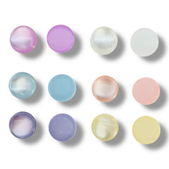18mm Pastel Cat Eye Jelly Resin Gems – Glue On (Sold in Pairs)