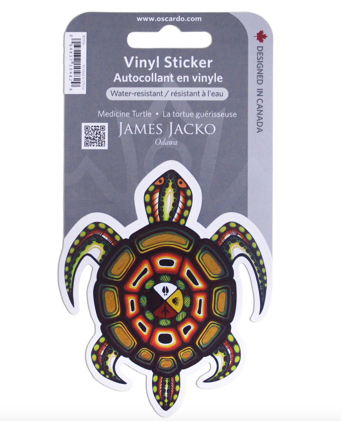 James Jacko Medicine Turtle - Vinyl Sticker