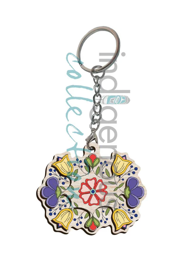Floral II 3D Keychain by Lisa Berry