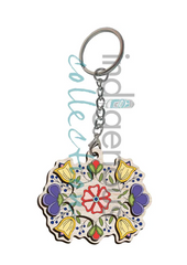 Floral II 3D Keychain by Lisa Berry