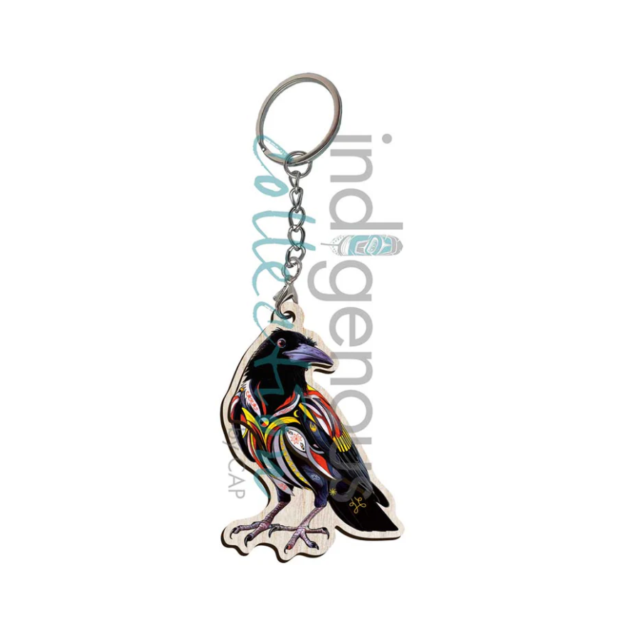 Spirit Crow 3D Keychain by artist Stephanie White - Mi'kmaq