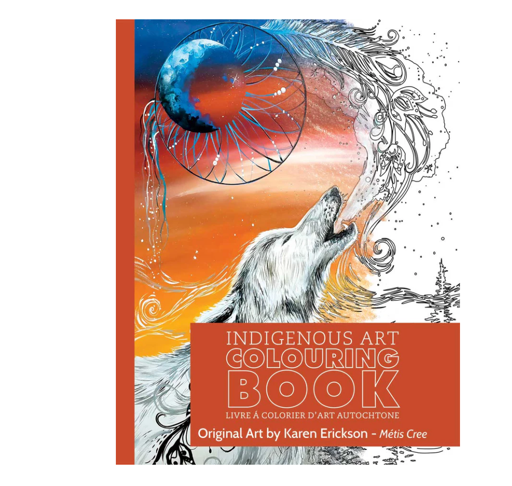 Indigenous Art Colouring Book by artist Karen Erickson