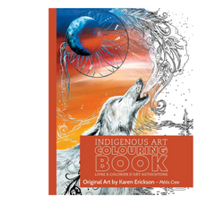 Indigenous Art Colouring Book by artist Karen Erickson
