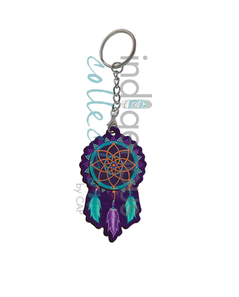 3D Keychain -  Dreamcatcher by Tracey Metallic
