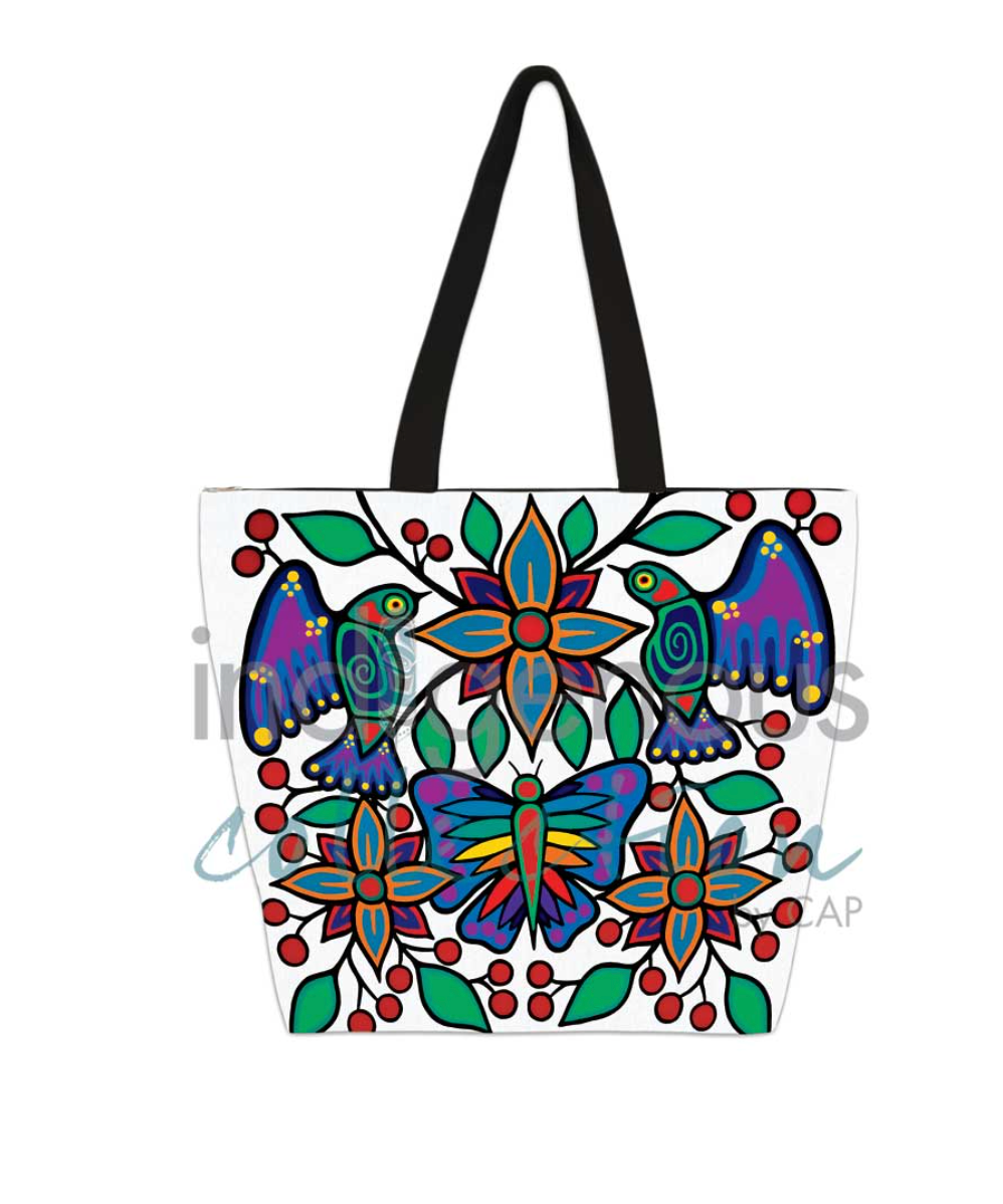 Tote Bag - Yellow Floral Garden Bag by Jim Oskineegish