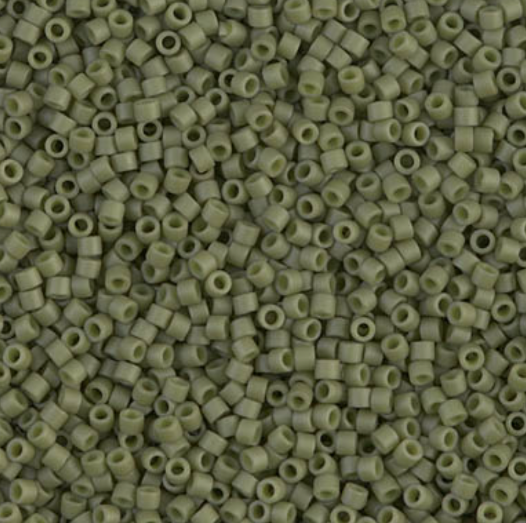 Delica 11/0 RD #0391 Matte Opaque Olive 5.2g Vial