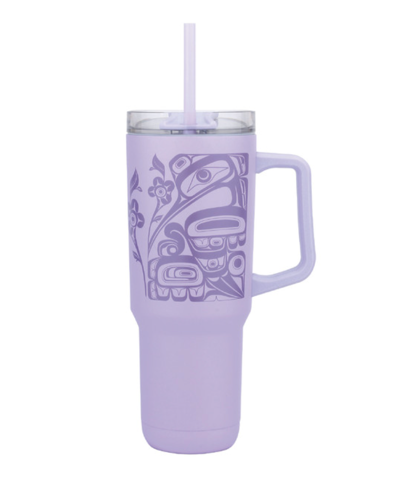 40oz Insulated Tumbler with Straw - Spirit Messenger