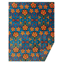 Fleece Blanket - Prairie Beadwork 80" x 60"