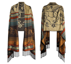 Shawl – Horse (Bebezhigooganzhii)