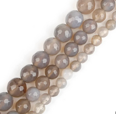Grey Agate beads 6mm