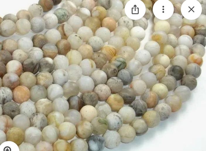 Bamboo Leaf Agate beads 6mm