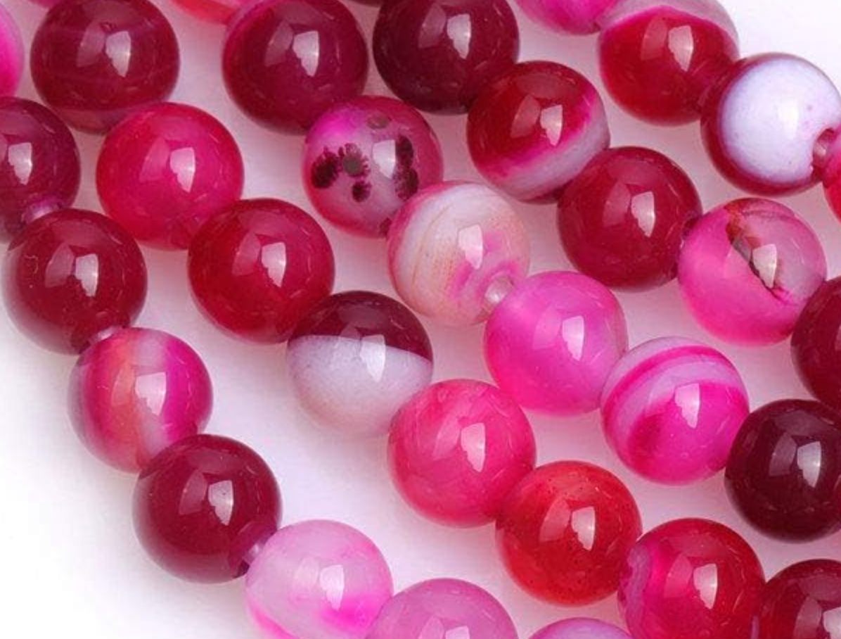 Dyed Agate 8mm(magenta)