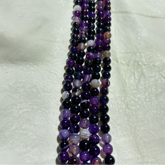 Dyed Agate beads 8mm(purple)