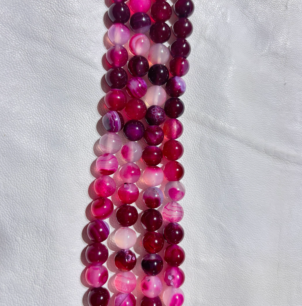 Dyed Agate 8mm(Magenta)