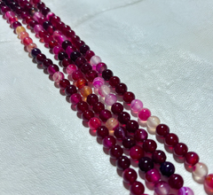 Dyed Agate 6mm(Megenta)
