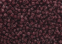 9/0 3 Cut Czech Seed Beads Opaque Dark Red Wine