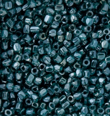 9/0 3 Cut Czech Seed Beads Transparent Blue Zircon Luster