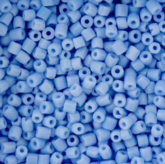 9/0 3 Cut Czech Seed Beads Opaque Powder Blue