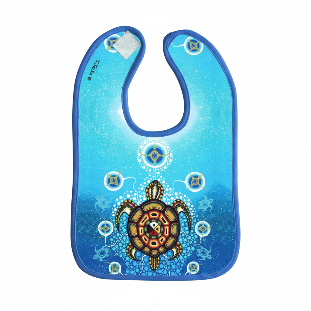 Medicine Turtle Microfibre Bib