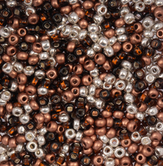 Czech Seed Bead apx. 22g Vial 8/0 Honey Apricot Mix