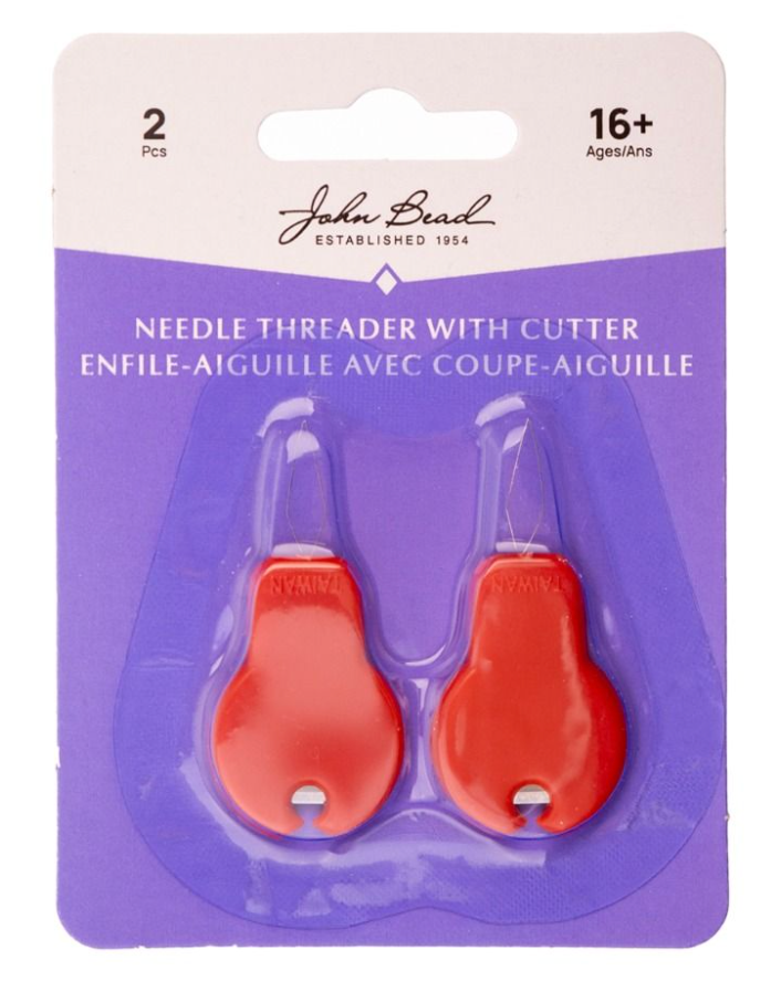 Needle Threader with Cutter 2pcs per Package