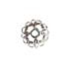 Czech Bead Caps Silver 6mm