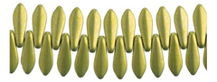 CzechMates 2Hole Dagger 5x16mm Saturated Metallic Lime Punch