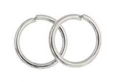 Nickel Round Jump Rings – 19GA – 6.5mm ID / 8.5mm OD – Approx. 50 Pieces