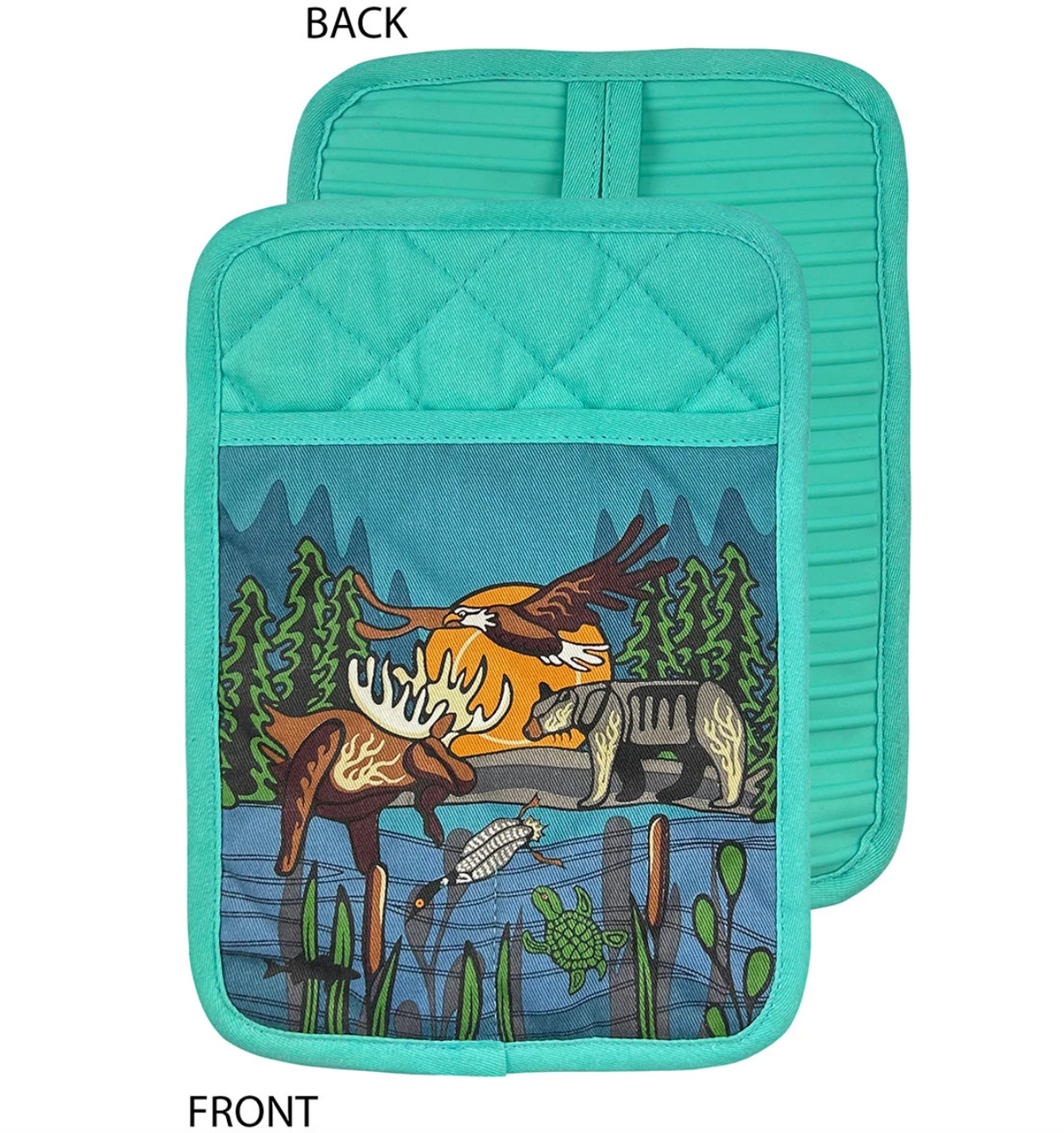 Silicone Potholder - All My Relatives (Indinawemaaganidag)