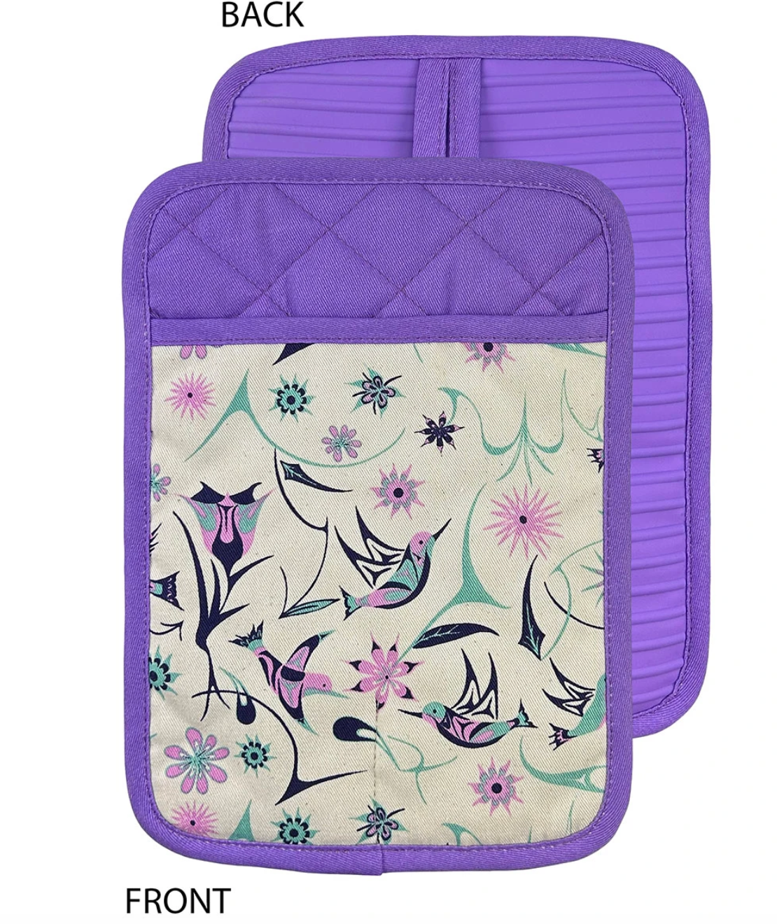 Silicone Potholder - Hummingbirds