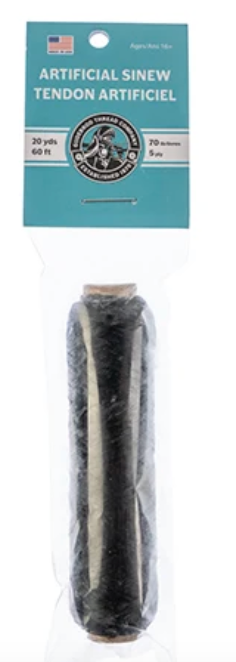Gudebrod Sinew Bobbin – Black 5ply 70lb