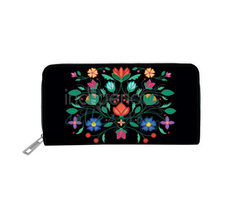 Embossed Wallet - Petals of Ancestry by Lisa Berry