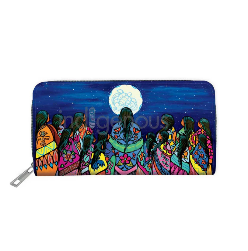 Embossed Wallet - Full Moon Ceremony by Jackie Traverse