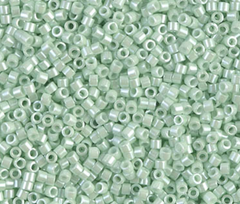 Delica 11/0 RD #1496 Opaque Light Green Mint Luster 5.2g Vial