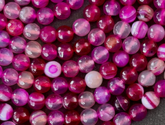 Dyed Agate 6mm(Megenta)
