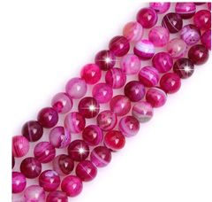 Dyed Agate 6mm(Megenta)