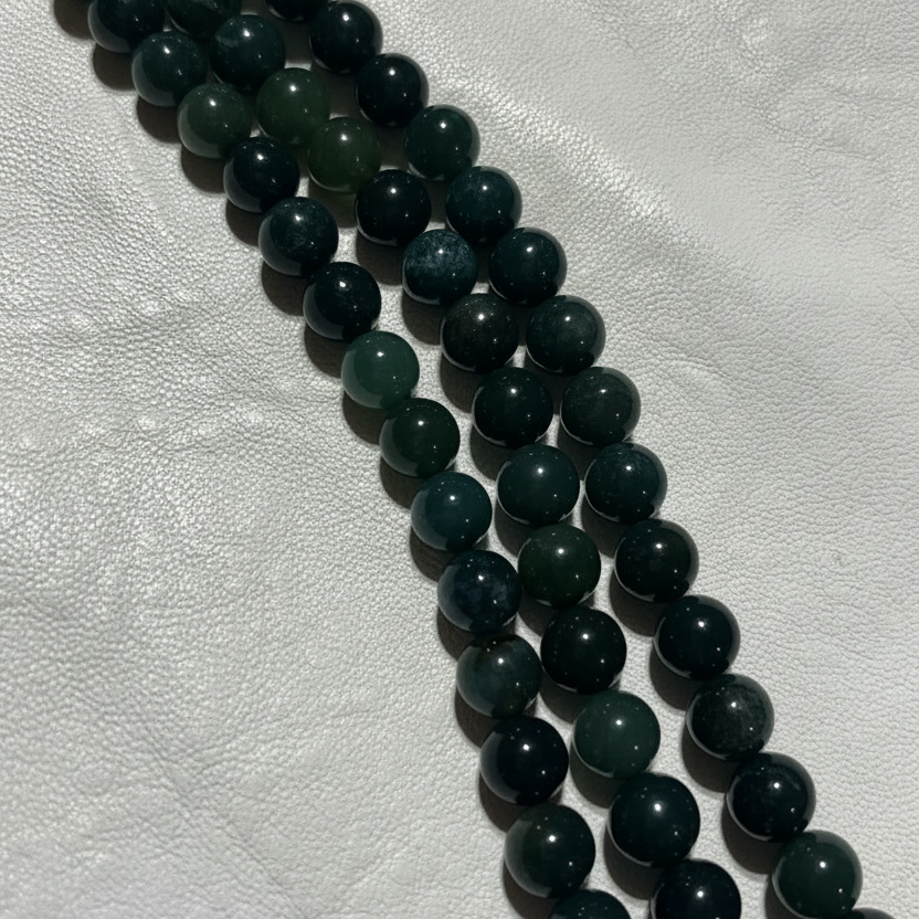 Green Moss Agate 8mm
