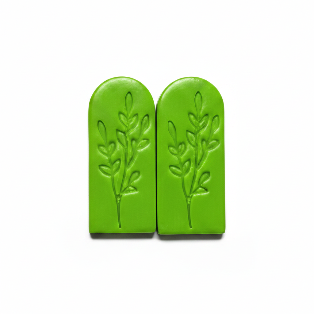 Baby Bear Gifts Long Clay Cabochons Leaves - 1.5 x.5 inch