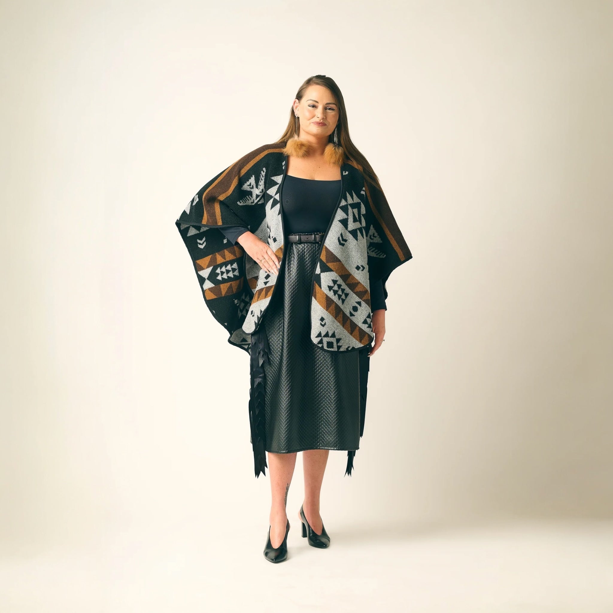 Thunderbird Reversible Shawl